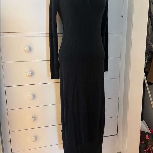 STAUD Black Long Sleeve Dress - Picture 4 of 5